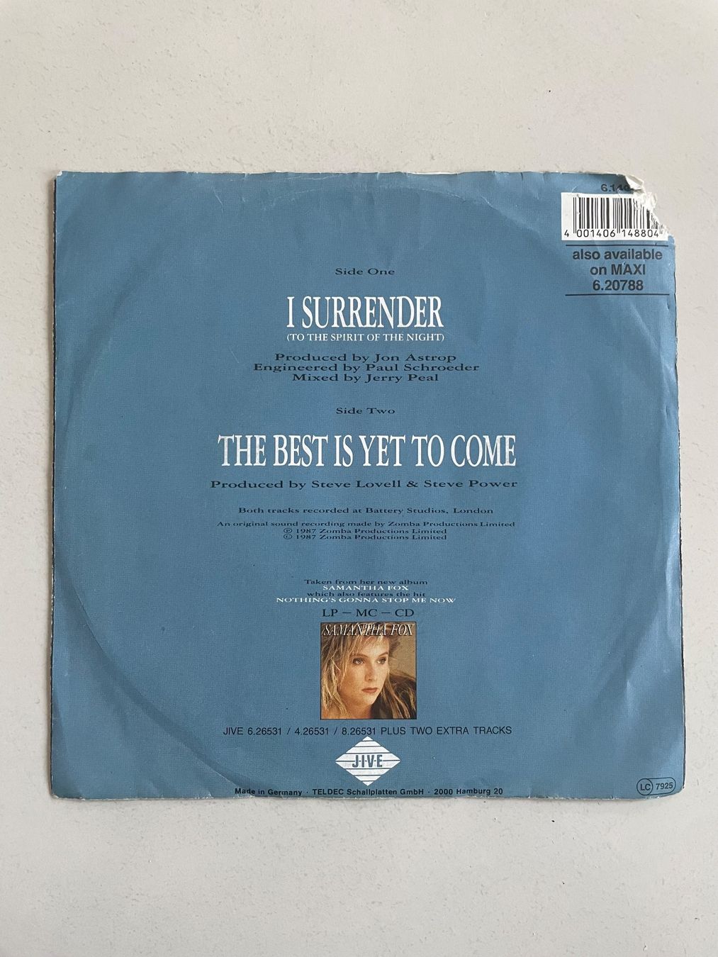 Schallplatten: Samantha Fox - I Surrender  - 7" – Gebraucht aus Minusio von Pink222 1