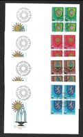4 FDC Pro Juventute 1980 Serie Viererblöcke ET 26.11.1980