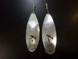 2 cuillères artisanales aluminium 100 mm