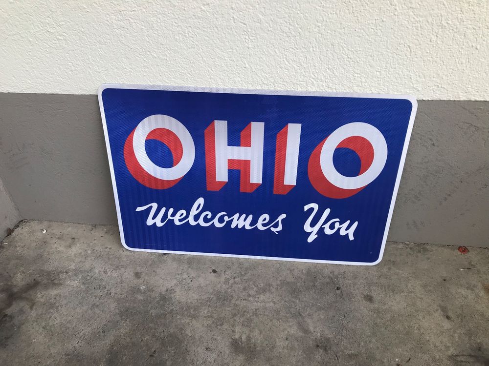 Schilder: Ohio-State Welcome Schild NOS – Neu (gemäss Beschreibung) aus Erlinsbach von Stu-ff 1