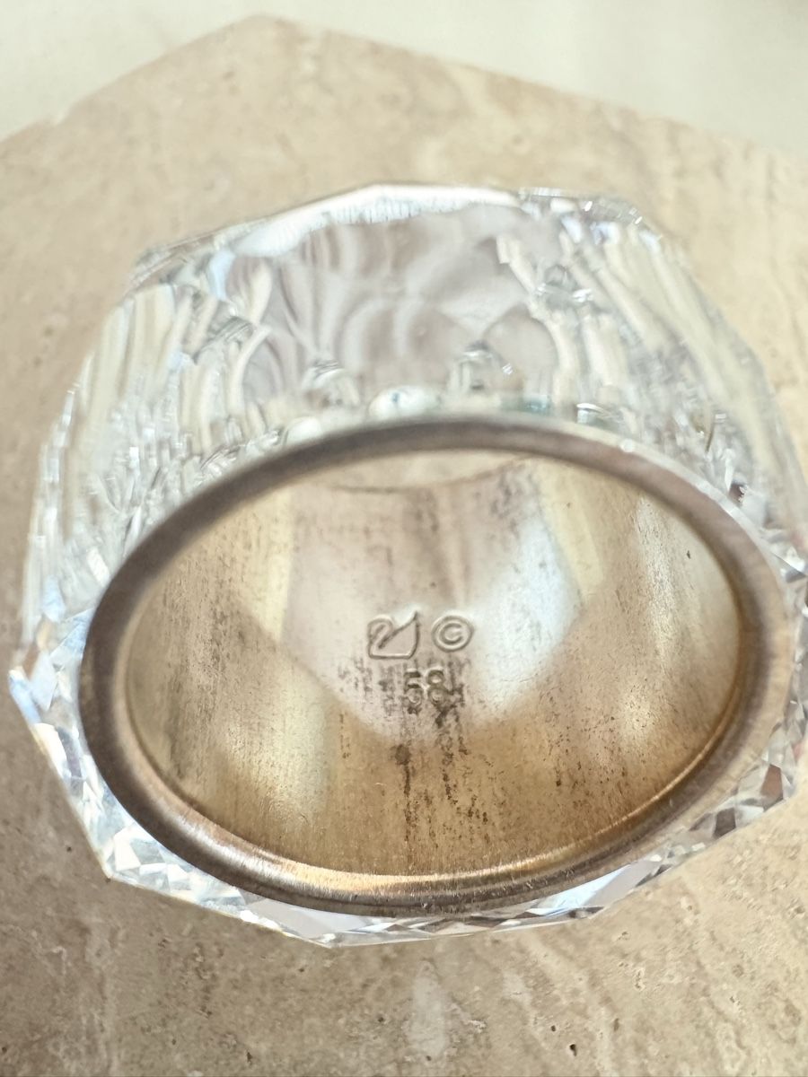 Swarovski Anelli: Swarovski Nirvana Kristallring Transparent Gr. 58 – Usato da Zürich venduto da CICI-CuratedVintage 2