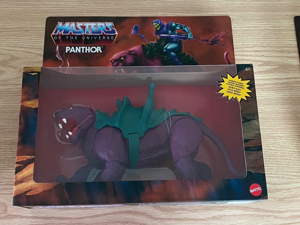 Masters of the Universe Origins Flocked Panthor (Neu und ...