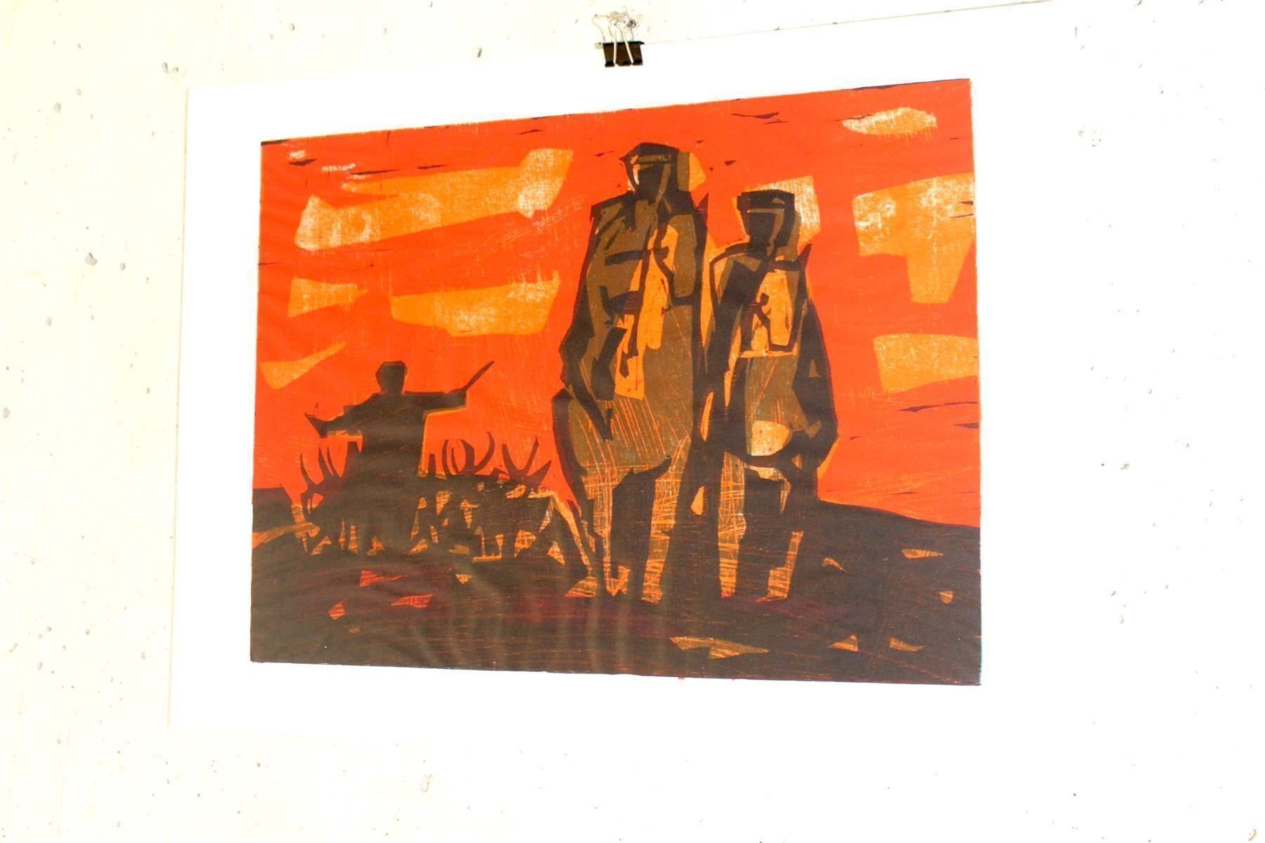 Xilografie: HANS WEIDMANN (Schweiz, 1918-1997) – Usato da Bern venduto da Arting 4