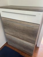 Schuhschrank weiss/Holzoptik 2 Klappen guter Zustan