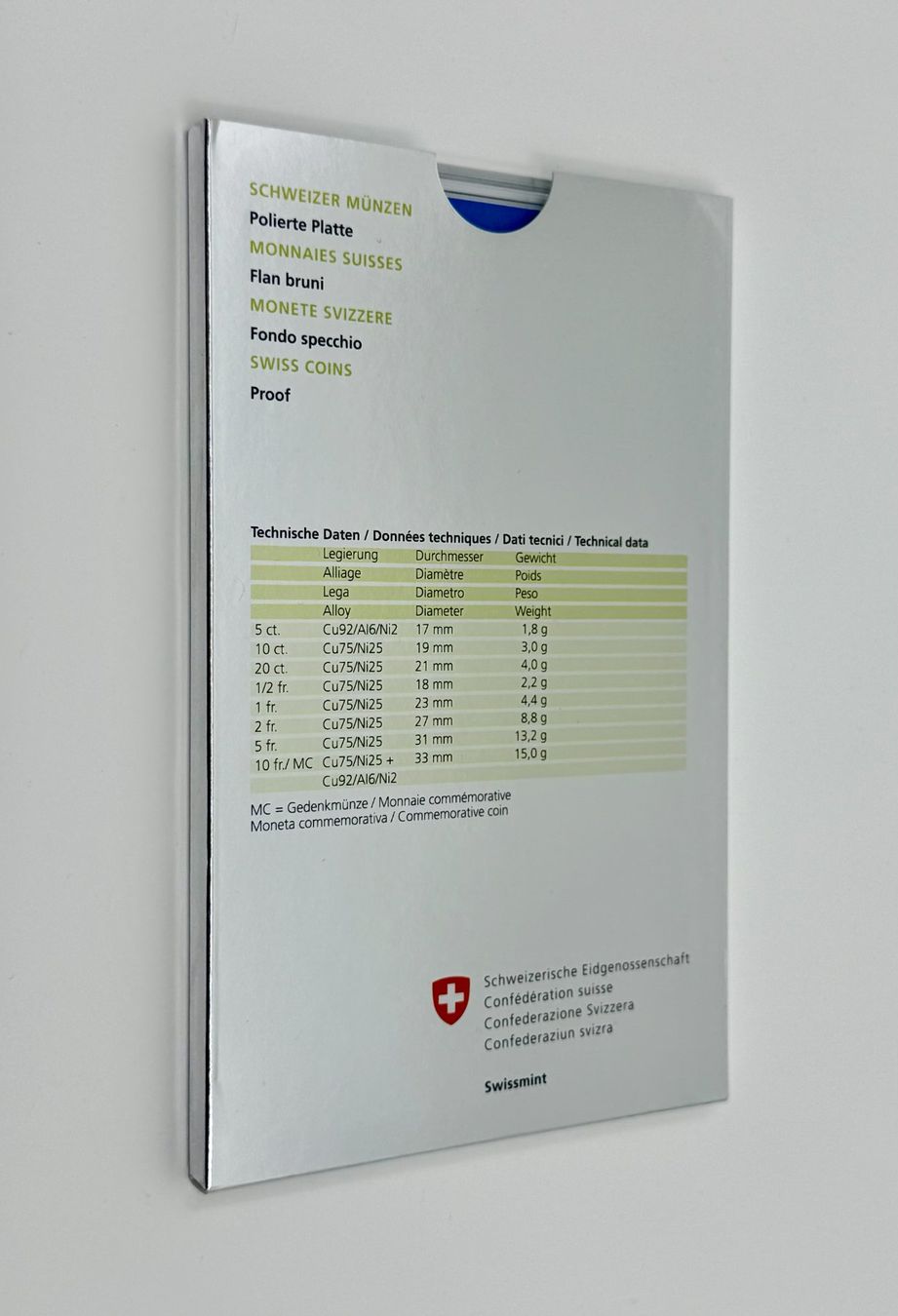 Alle Münzen: Münzsatz Schweiz 2019 "Reh" - Polierte Platte – Neu und originalverpackt aus Sempach von alsas 2