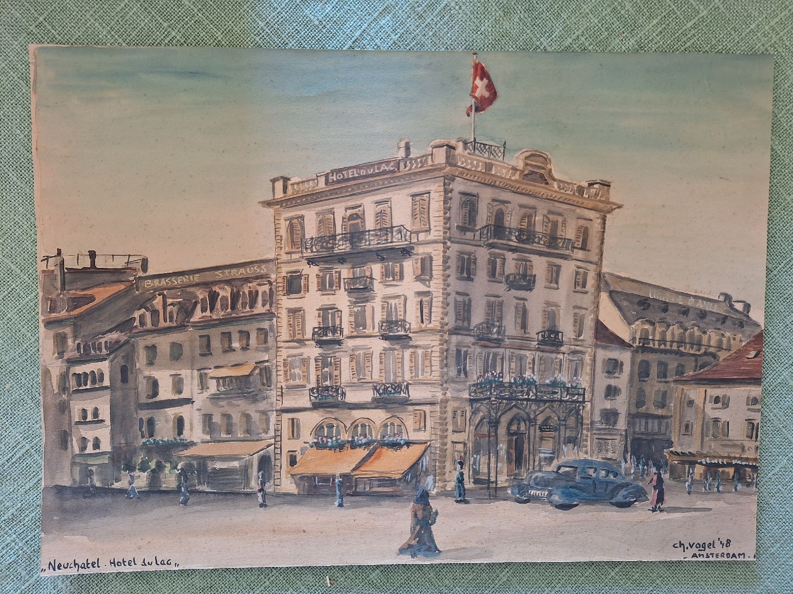 Tableaux: NEUCHATEL  HOTEL DU LAC – D'occasion à Bevaix par bohrap