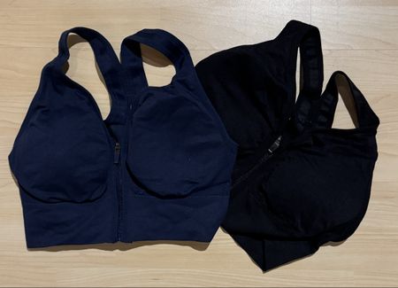 2x Sport BH Grösse L, schwarz & blau