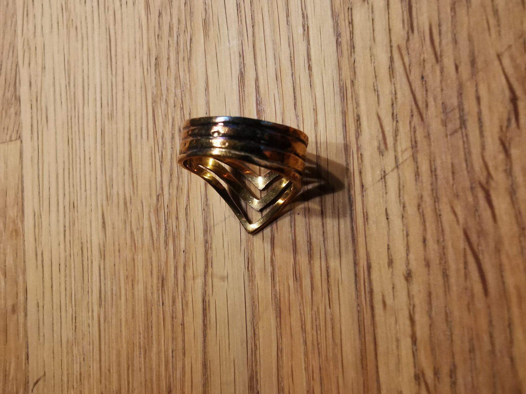 Anelli: Goldener Statement Ring 925 Silber – Usato da Gunzgen venduto da 0Aurin0 1