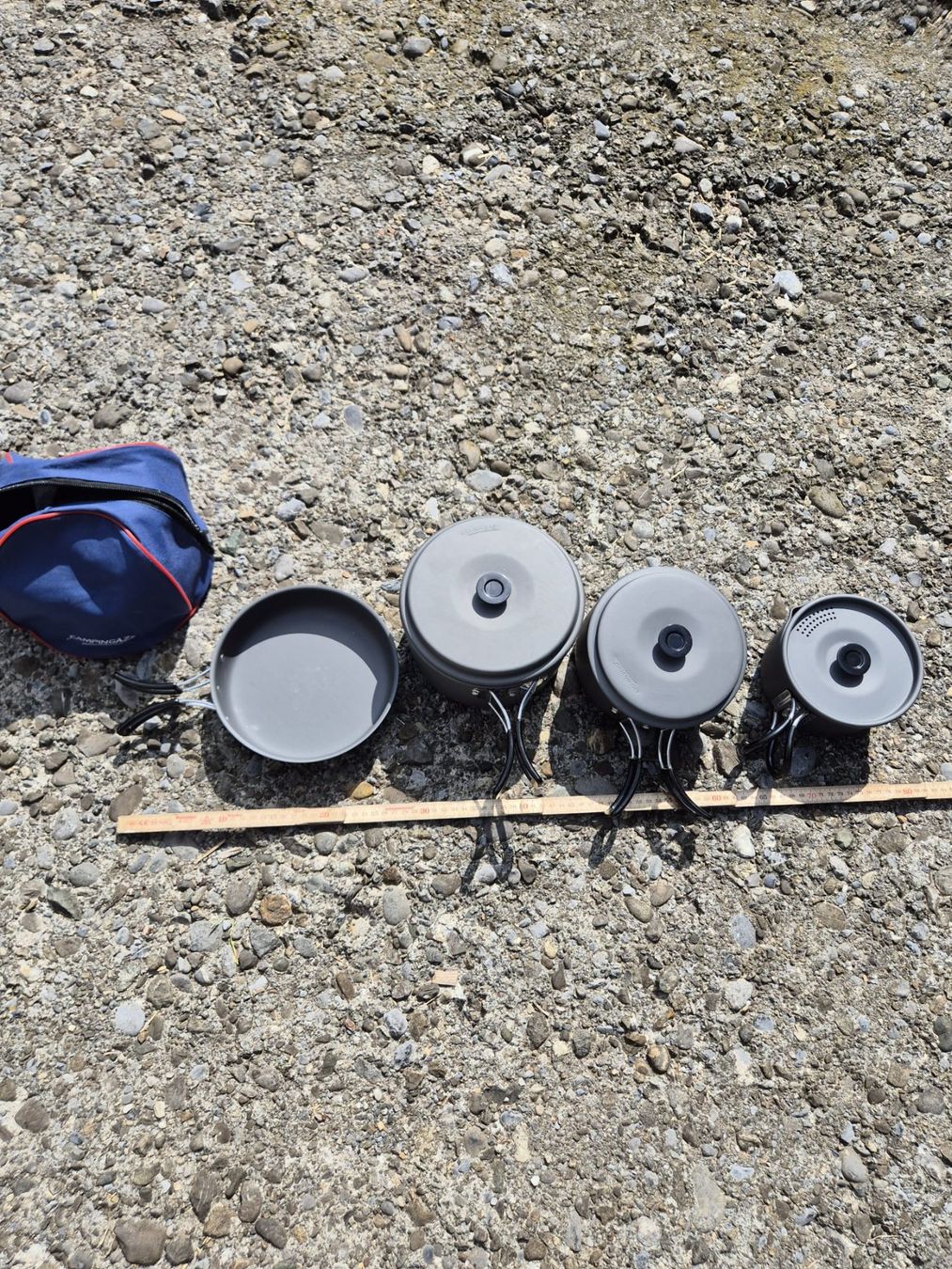 Casseroles: Kochset Camping mit Tasche 4-teilig gebraucht – D'occasion à Urswil par GabrielleK01 2