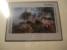Ungarn, 1989, Block  Rotes Kreuz Solferino, ET-o + **
