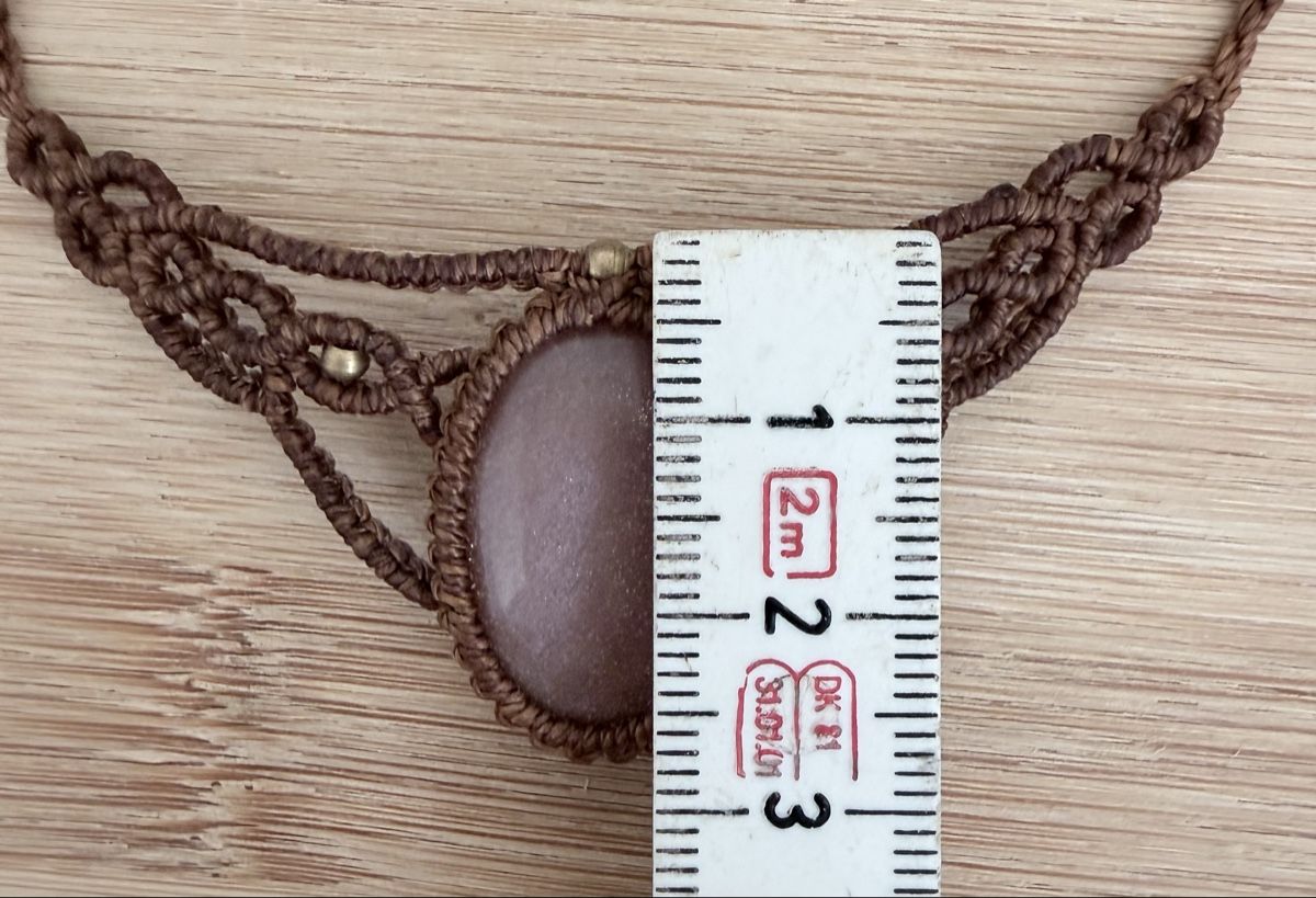 Ketten: Collier macramé pierre de l rose neuf  – Neu (gemäss Beschreibung) aus Courgevaux von auxtrouvailles 4
