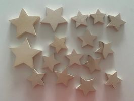 Sternen aus Eichenholz - Weihnachtsdeko - Adventsdekoration