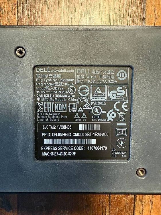 Dell Docking station: Dell WD19 USB C Dockingstation inkl. Netzteil – Nuovo (secondo la descrizione) da Morges venduto da yuri.gladkov 1