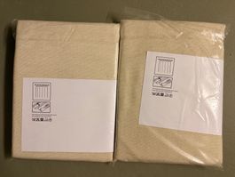 2 x Vorhang (Fertigvorhang) mit Schlaufen, Interio beige