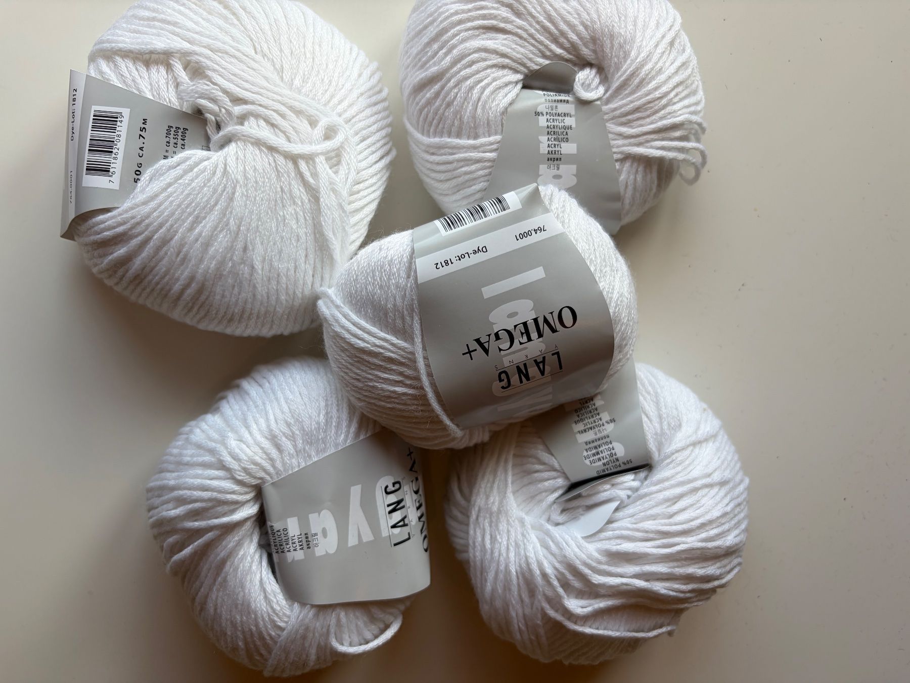 Lang Yarns Lana: 5 Knäuel Omega+ Lang Yarns – Nuovo (secondo la descrizione) da Büsserach venduto da bor_s88m