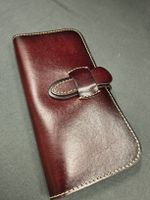 Leather long wallet