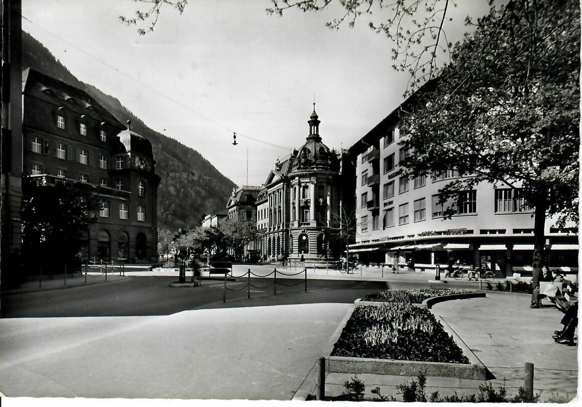 Ansichtskarten: Chur - Postplatz – Gebraucht aus Hochdorf von Ziegel-16
