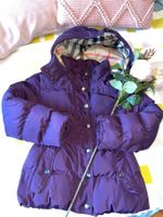 Warm genuine designer winter coat & free hat - 6 years/144cm