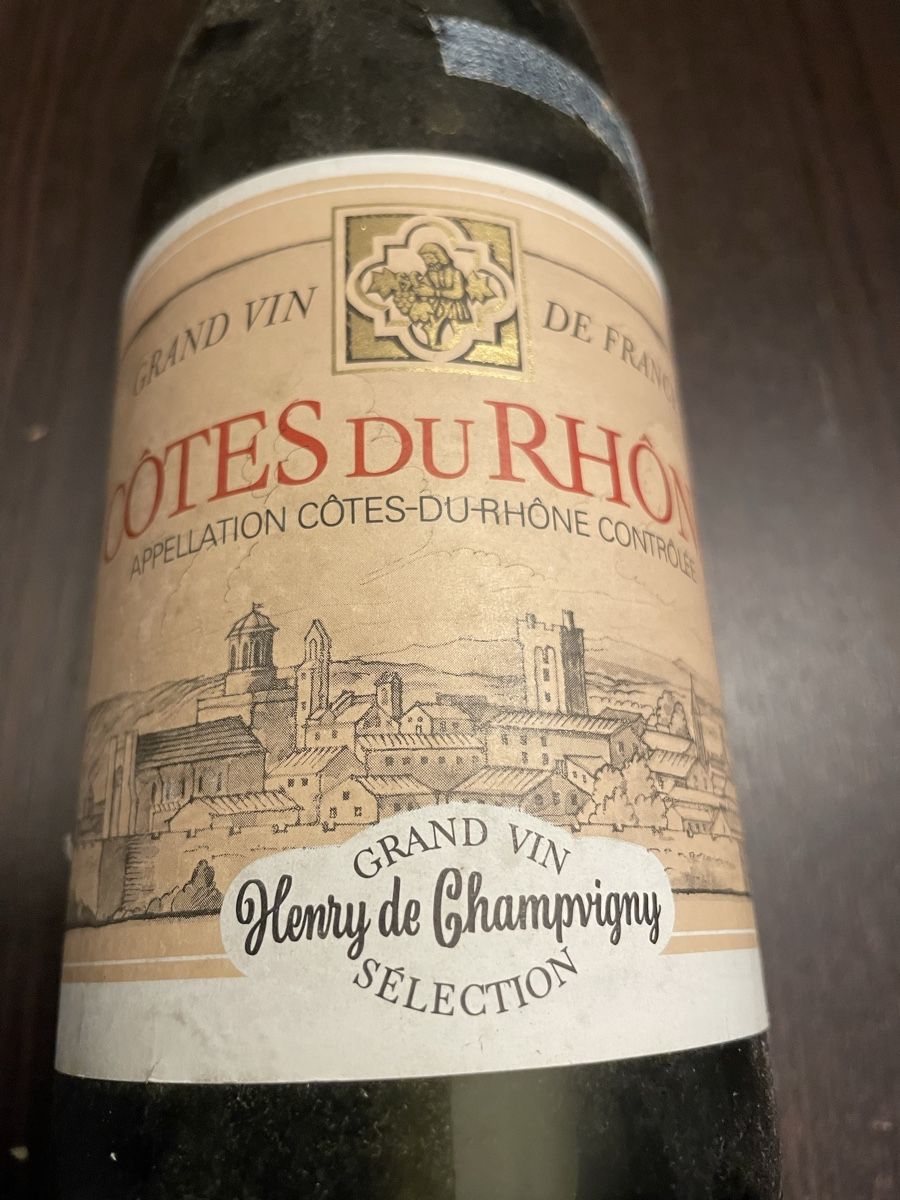 Vino: Côtes du Rhône 1984 – Usato da Fribourg venduto da Obiwan22 1