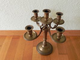 Kerzenständer Messing für 5 Kerzen