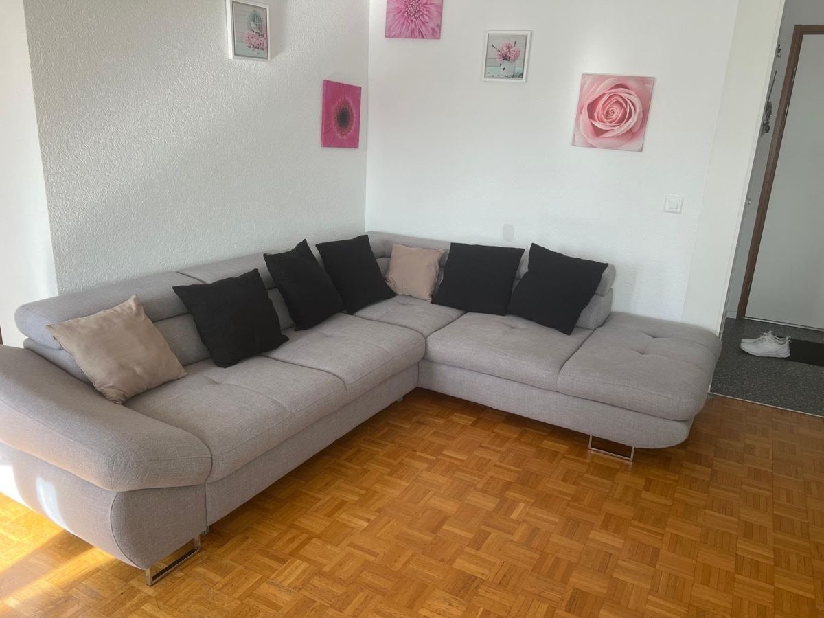 Divani: Grand canapé d'angle modulable gris clair avec rangement – Usato da Prilly venduto da per_6927