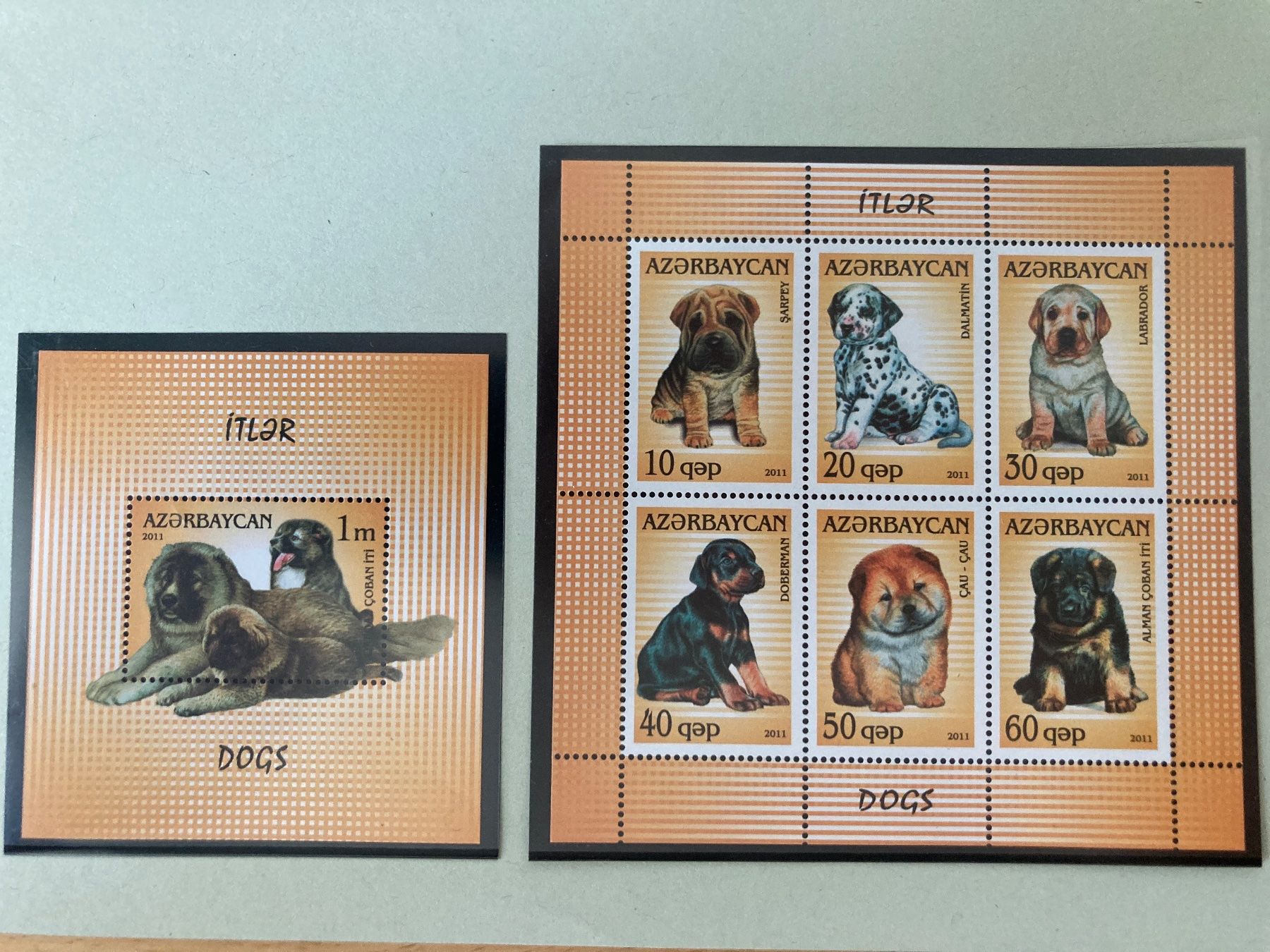 Alle Briefmarken: Aserbaidschan 2011 TIERE HUNDE ** – Neu (gemäss Beschreibung) aus Erlach von Schaliko