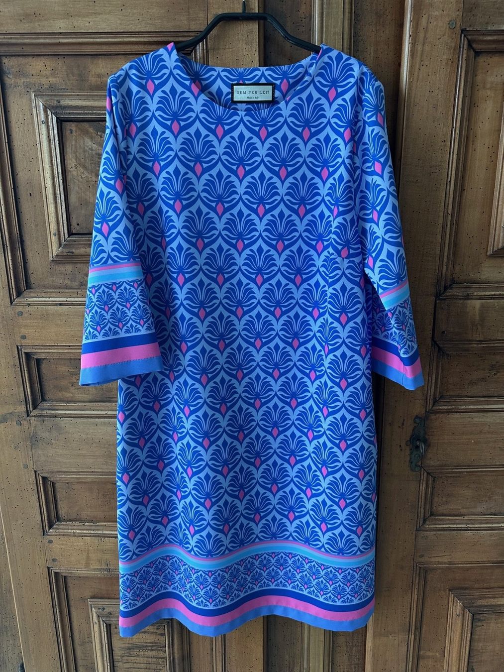 Kleider: Original Sem Per Lei Kleid mit 7/8 Ärmeln, Gr. 34, neu – Neu (gemäss Beschreibung) aus Watt von MilaKimba