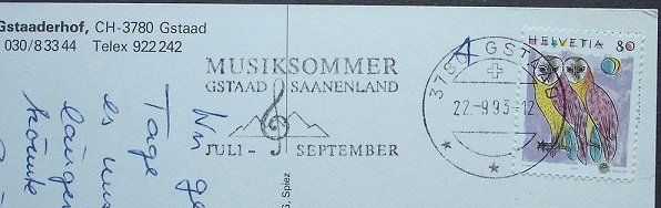 Cartoline postali: GSTAAD Hotel Gstaaderhof – Usato da Jona venduto da philajona 1