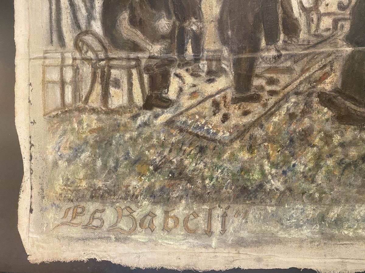 Dipinti: JAKOB GREUTER CH   ART BRUT 1920 ca. – Usato da St. Gallen venduto da Goldband 5