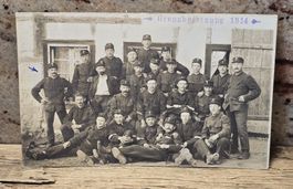 Postkarte Grenzbesetzung 1914 Soldatengruppe Uniform 