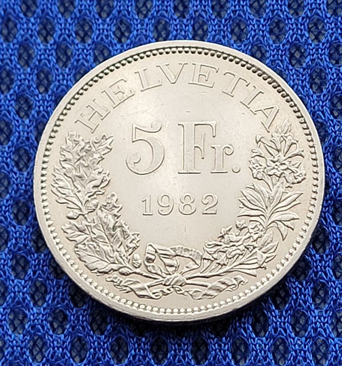 Schweiz/Suisse .Gedenkmünze 5Fr Gotthardus 1982 Kaufen auf Ricardo