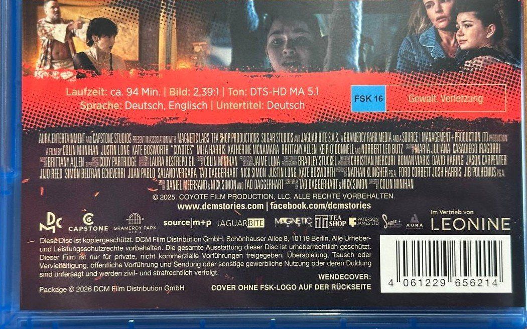 Tutti i DVDs: Coyotes - Blu-ray - Horror-Thriller - Top Zustand – Usato da Beringen venduto da Mantafisch1 2