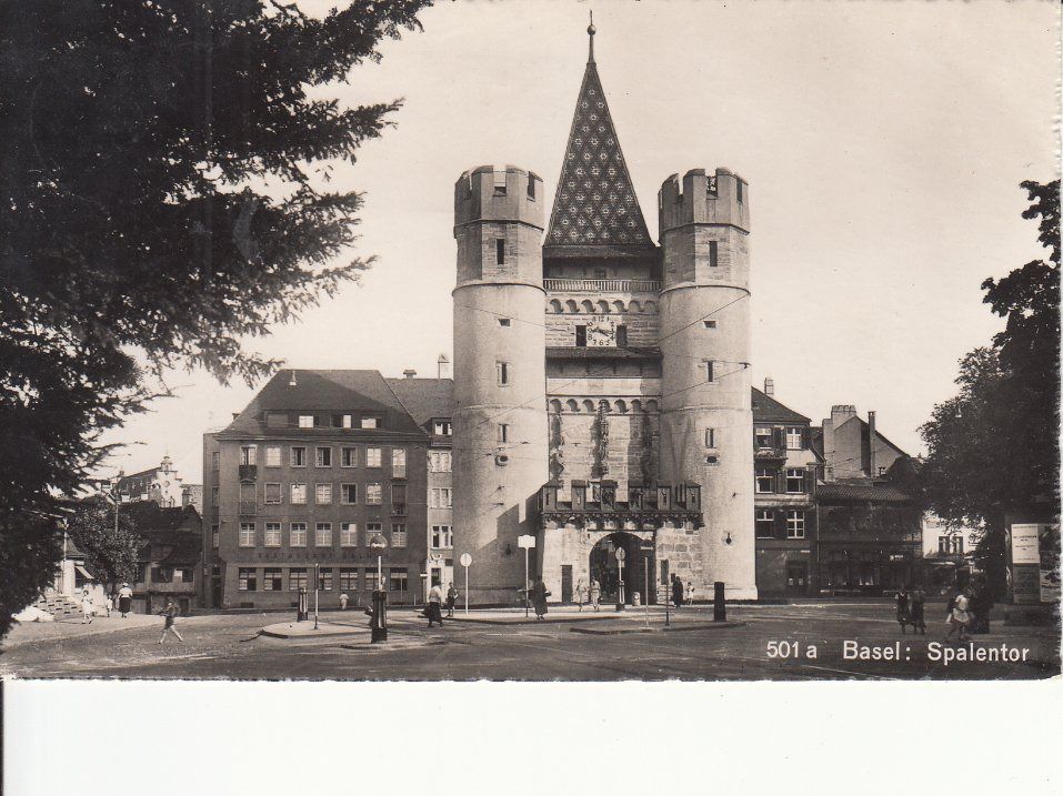 Cartoline postali: Basel Spalentor 1948 – Usato da Bürglen TG venduto da StampGraf