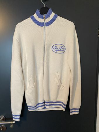 6 PM Cardigan weiss/blau