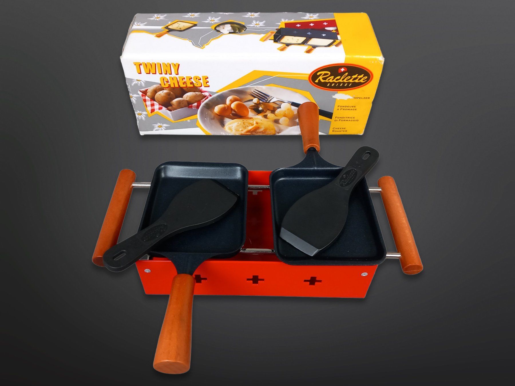Elettrodomestici da cucina: TWINY CHEESE Raclette-Ofen rot – Usato da Suhr venduto da Restwert_Suhr 1