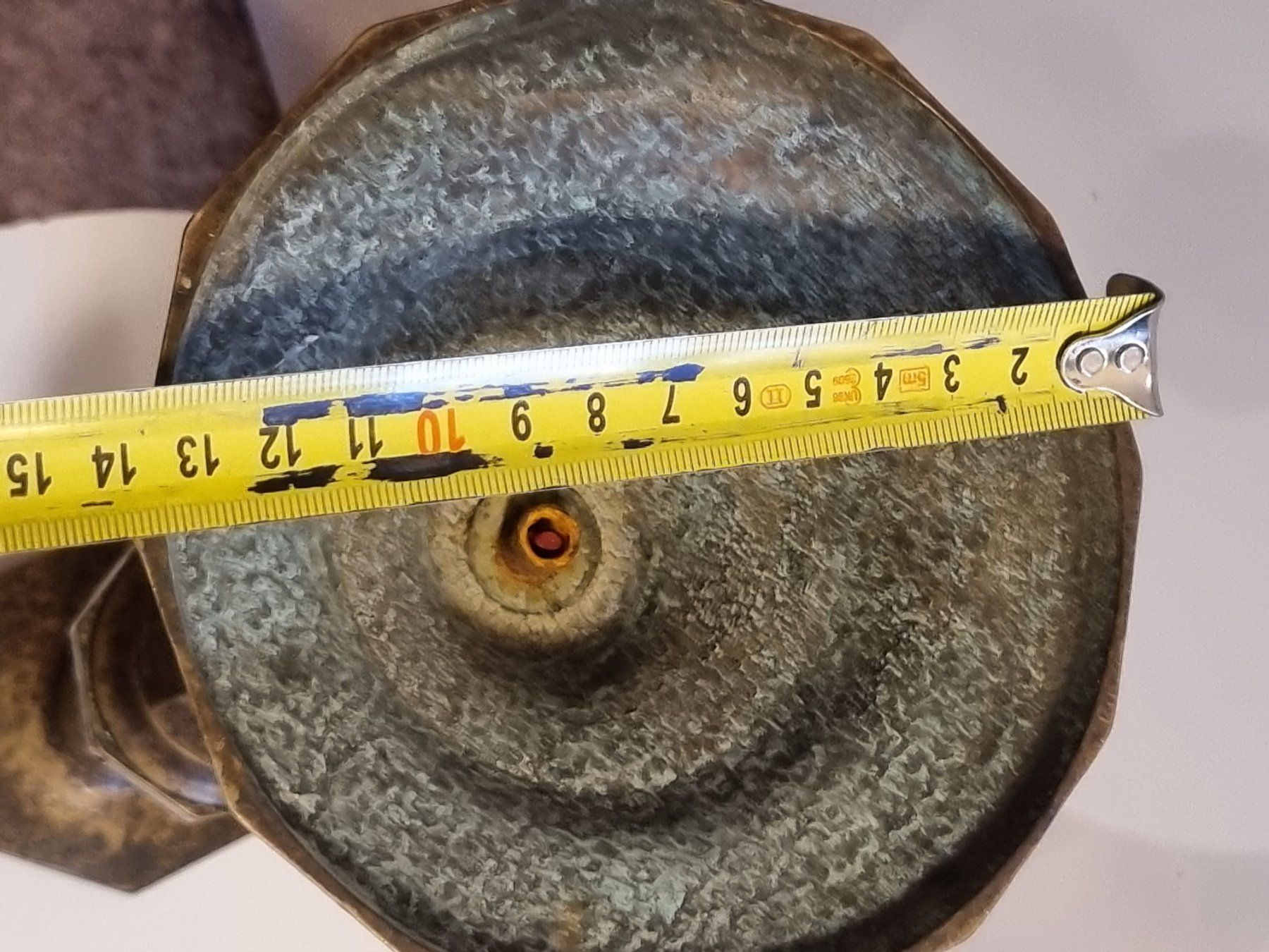 Portacandele: Antiker massiver Messing Kerzenständer hoch – Usato da Scharnachtal venduto da devin03 6