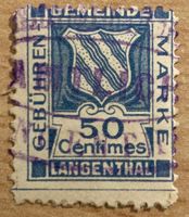 Fiskalmarke / Gebührenmarke Gemeinde Langenthal