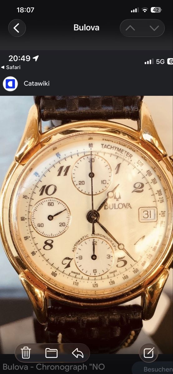 Bulova Uhren: Bulova Automatic Chronogrsph – Neu (gemäss Beschreibung) aus Niederrohrdorf von Telestone