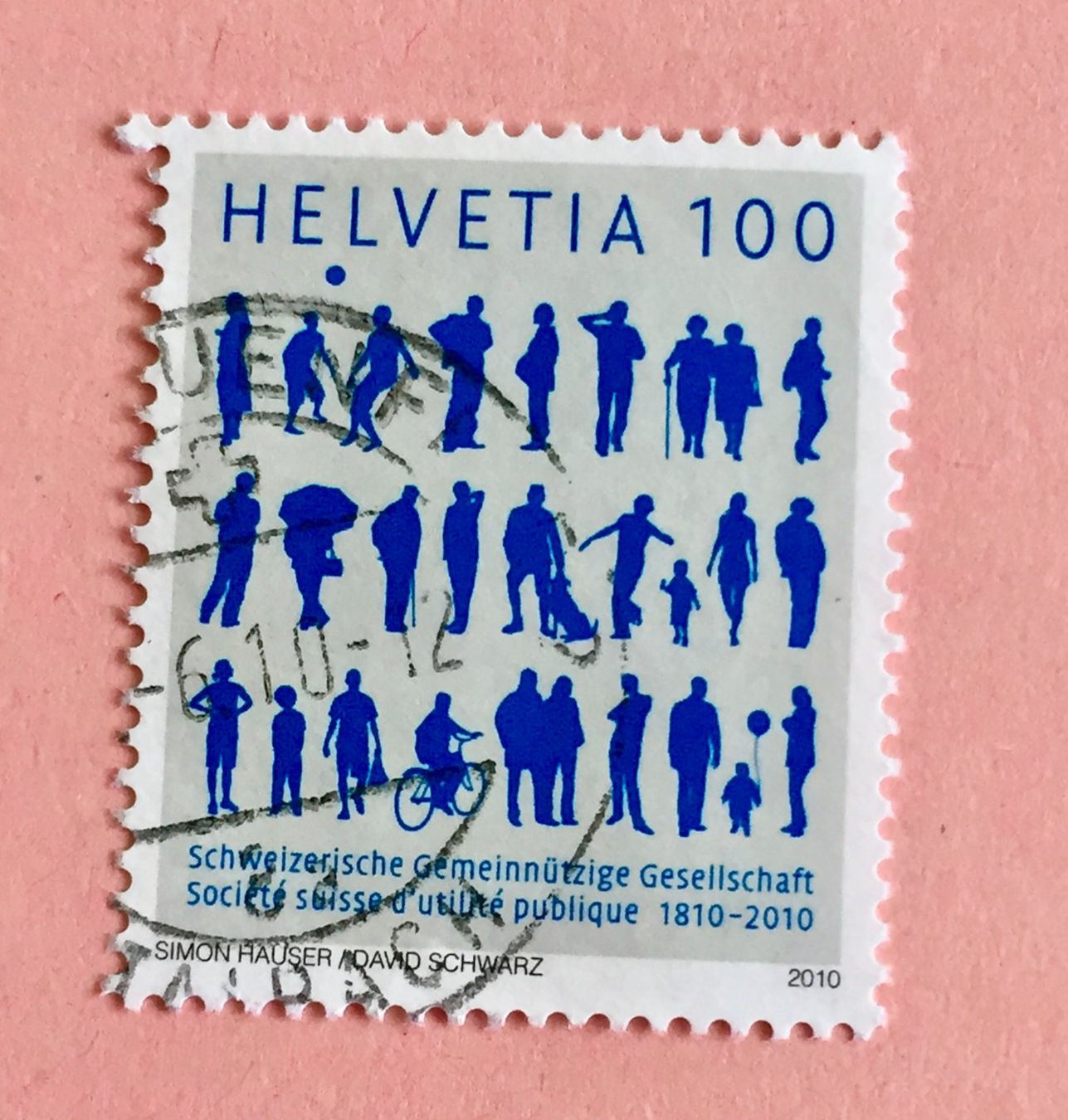 Tutti i francobolli: Nr.1354 mit Stempel 200 j.Schw.Gemeinn.Gesellschaft 2010    – Usato da Aarau venduto da Billa007