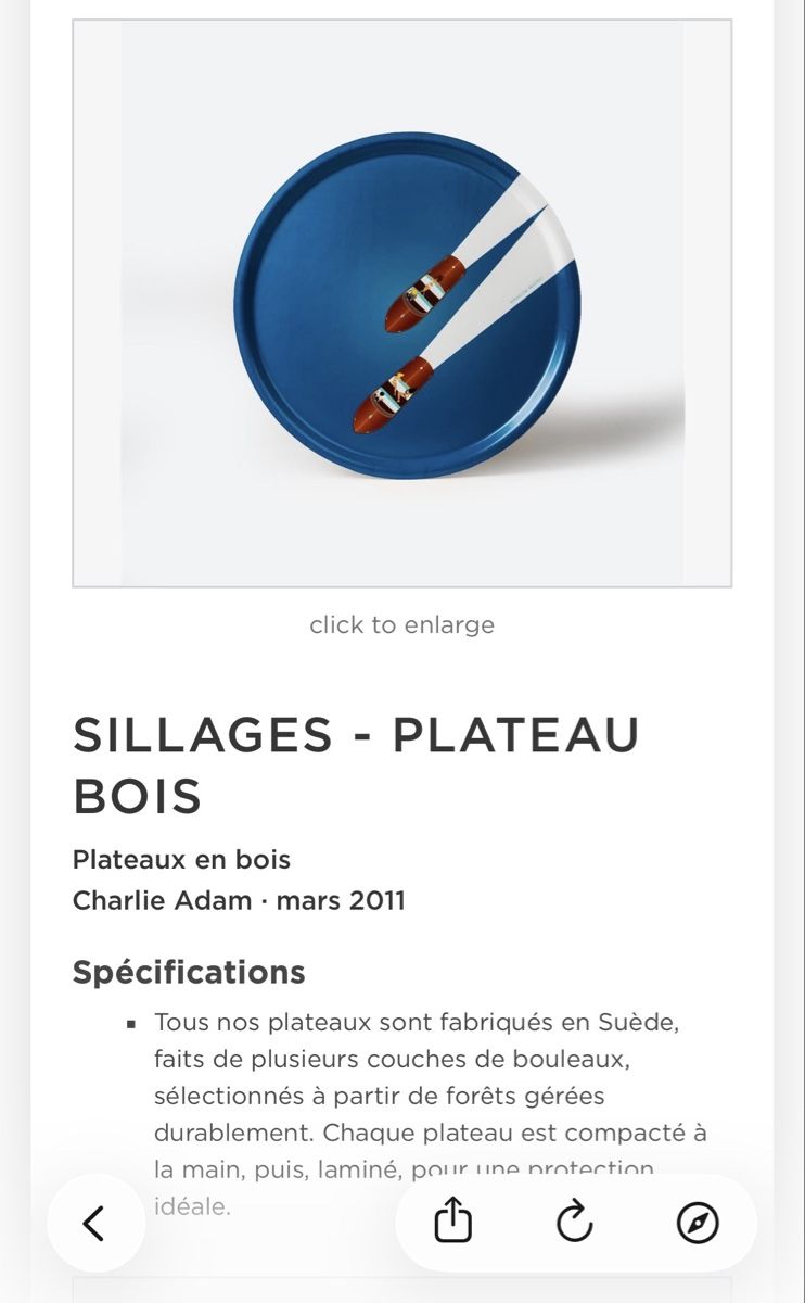 Tutte le decorazioni: Plateau en bois  – Nuovo (secondo la descrizione) da Savigny venduto da floaymes 3