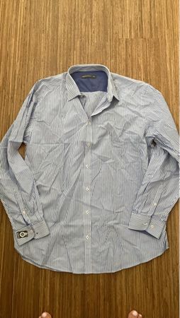 Herren Hemd blau-weiss gestreift Grösse 43/44 guter Zustand