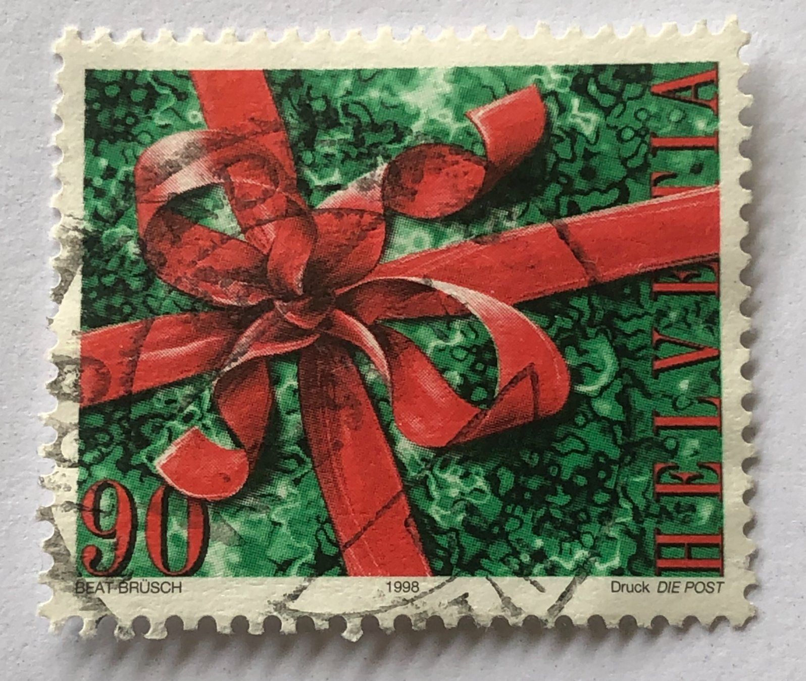 Tutti i francobolli: Nr.962 Weihnachtsmakke GESTEMPELT 1998    – Usato da Aarau venduto da Billa007