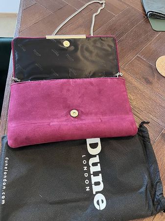 Clutch Dune London Weinrot