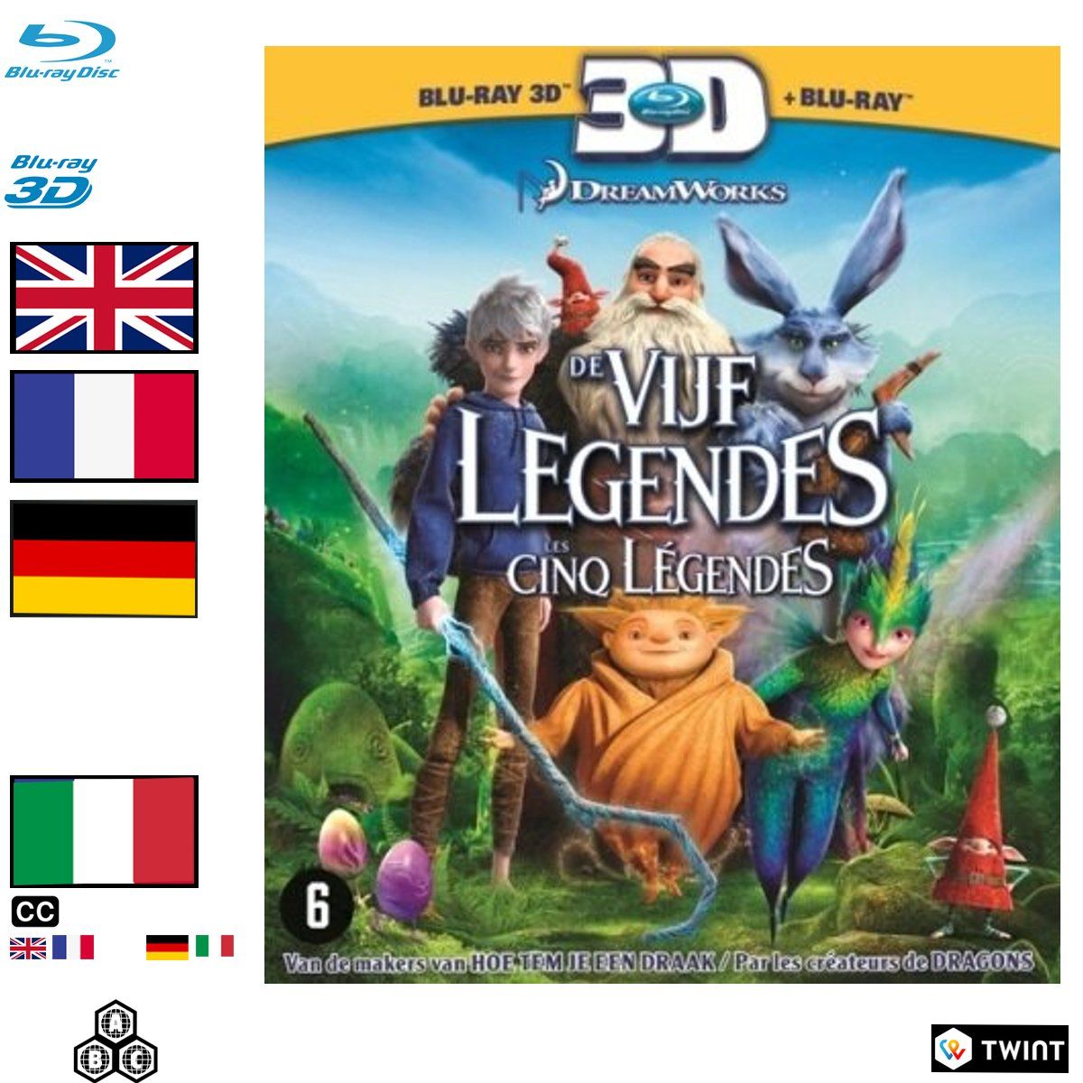 Alle DVDs: Les Cinq Légendes (2012) - Blu-ray 2D + 3D – Gebraucht aus Semsales von __Florian__