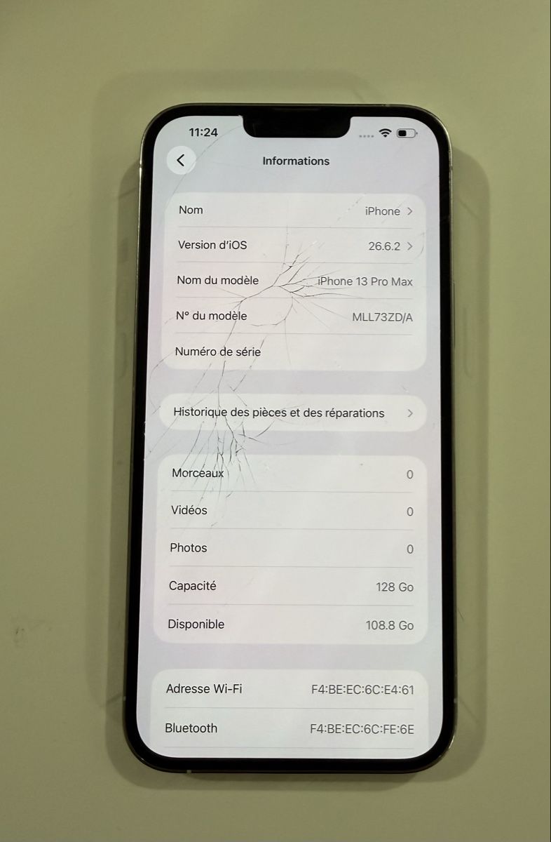 Apple Portables: Apple iPhone 13 Pro Max 128 Go argent – D'occasion à Yverdon-les-Bains par AVRS.CH 1