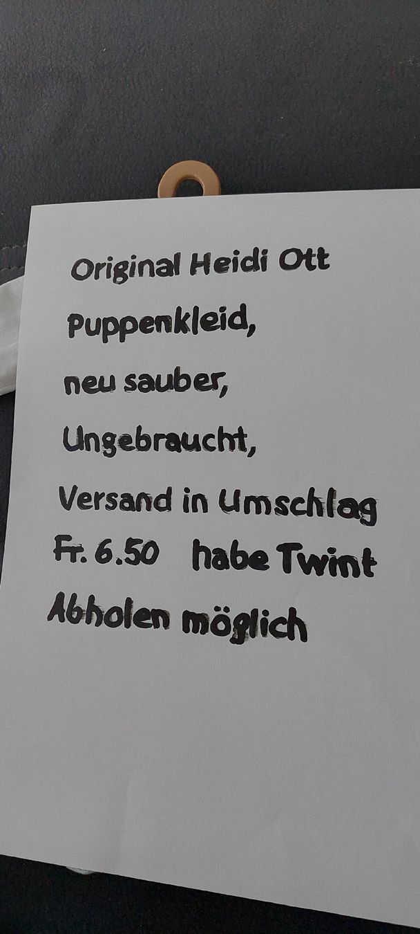 Heidi ott Puppen: Heidi Ott Puppenkleid – Neu (gemäss Beschreibung) aus Muri AG von nindo1 1