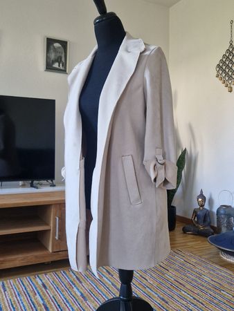 Heller faux Leder Mantel