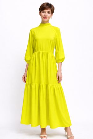 Glamorous Maxikleid in Gelb 40 neon Kleid Rückenausschnitt