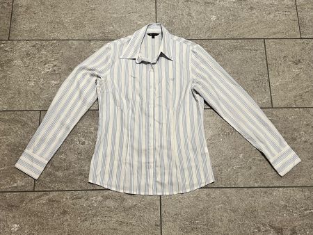 Damen Bluse gestreift weiss blau gebraucht
