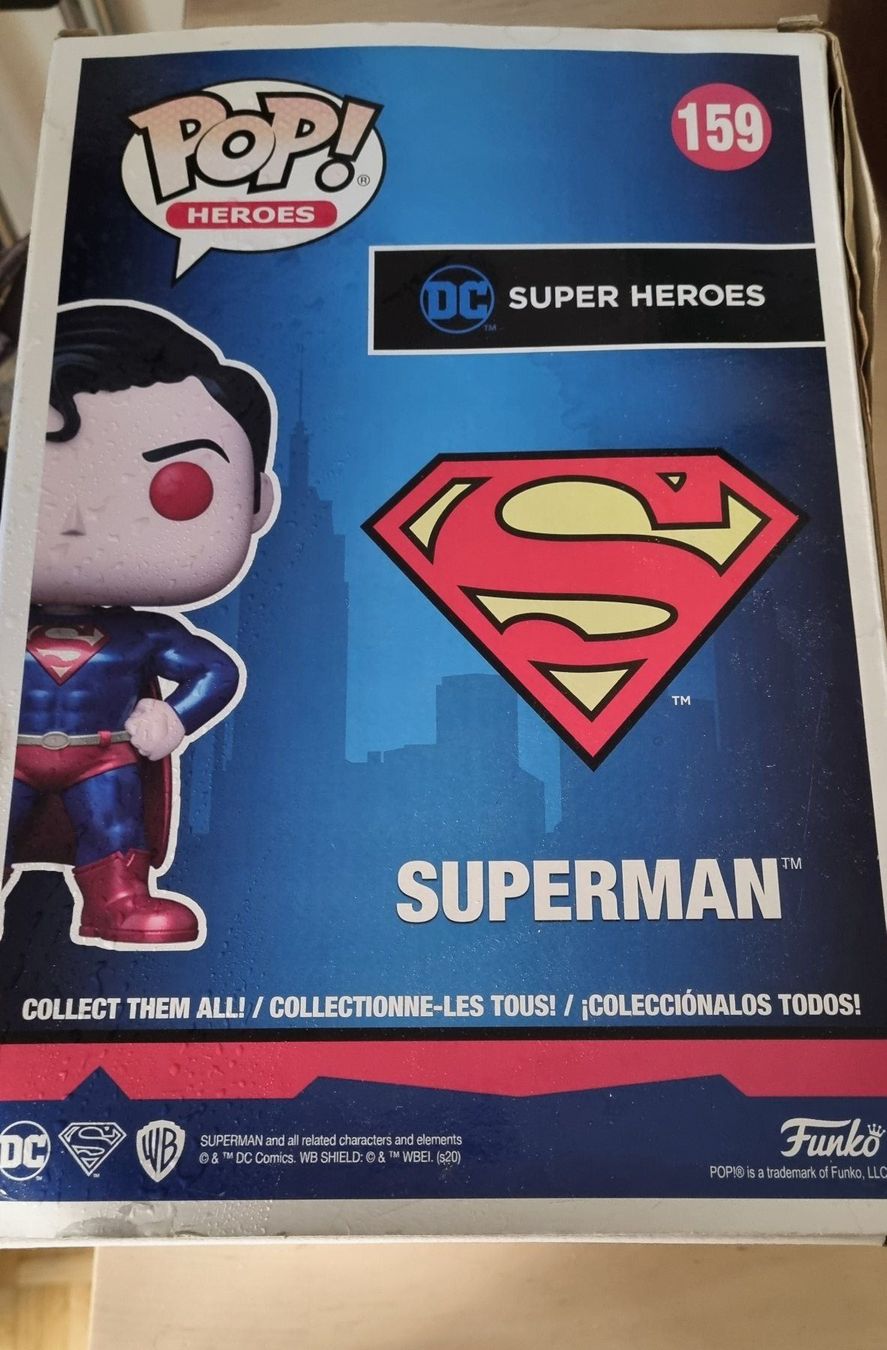 Funko Statuette: Funko Pop - Superman - Super Sized Jumbo - 159 - Chase – Nuovo e nell'imballaggio originale da Neuchâtel venduto da mepirata 2